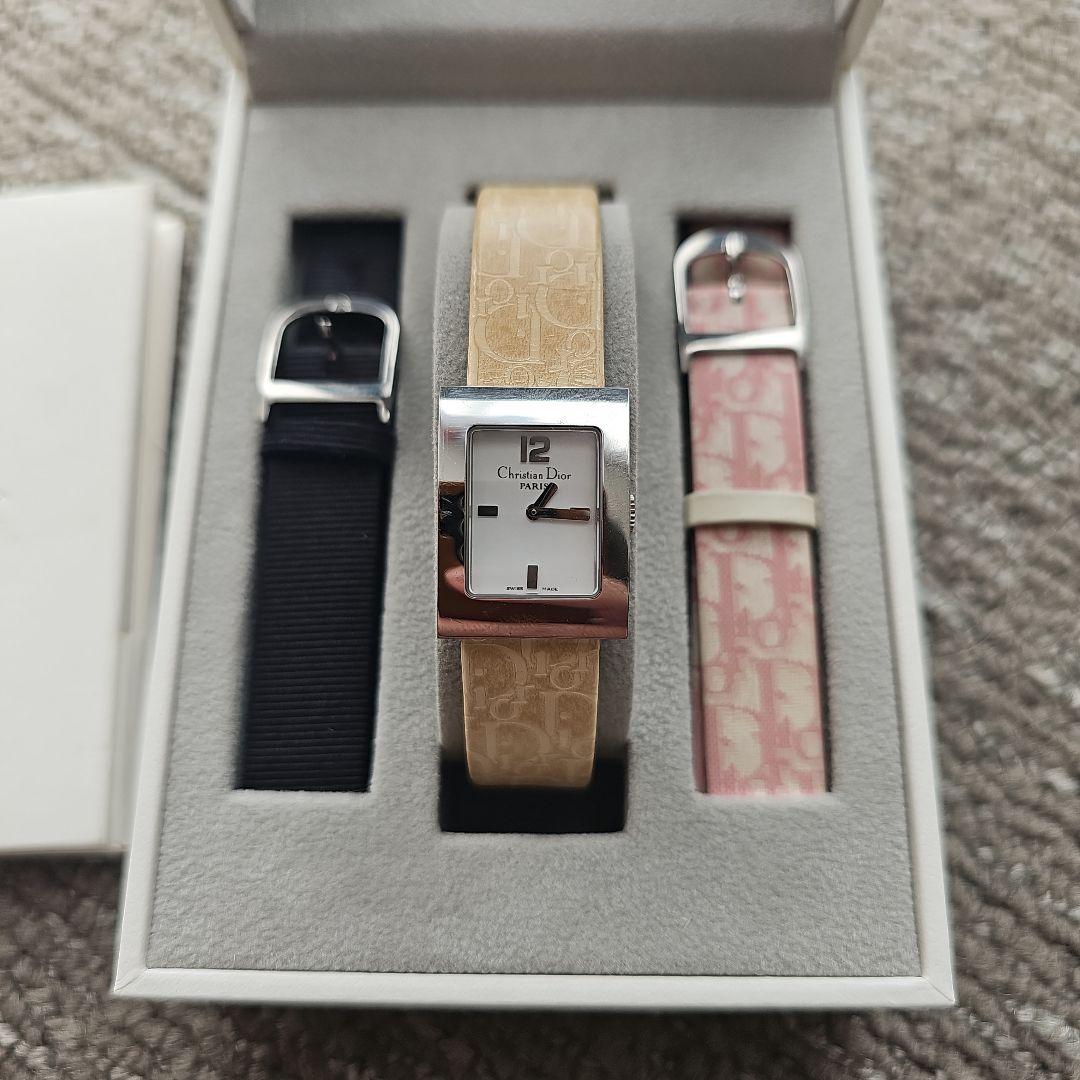 中古 Dior クォーツ 腕時計 替えベルトセット