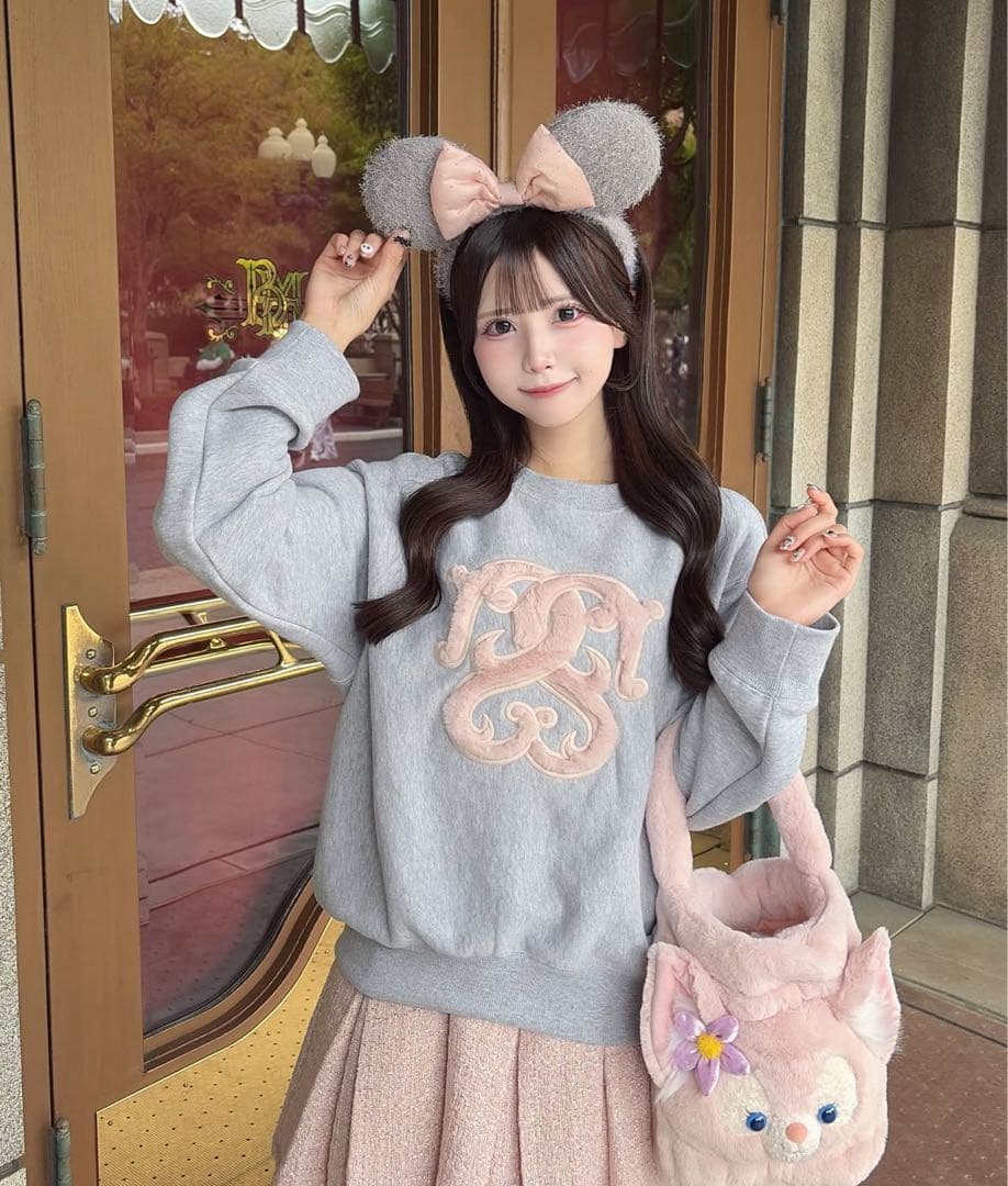 SNIDEL♡WEB限定 ボアロゴスウェット Fサイズ