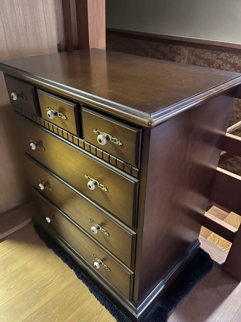 キツツキマーク　飛騨産業　タンス　ダークブラウン