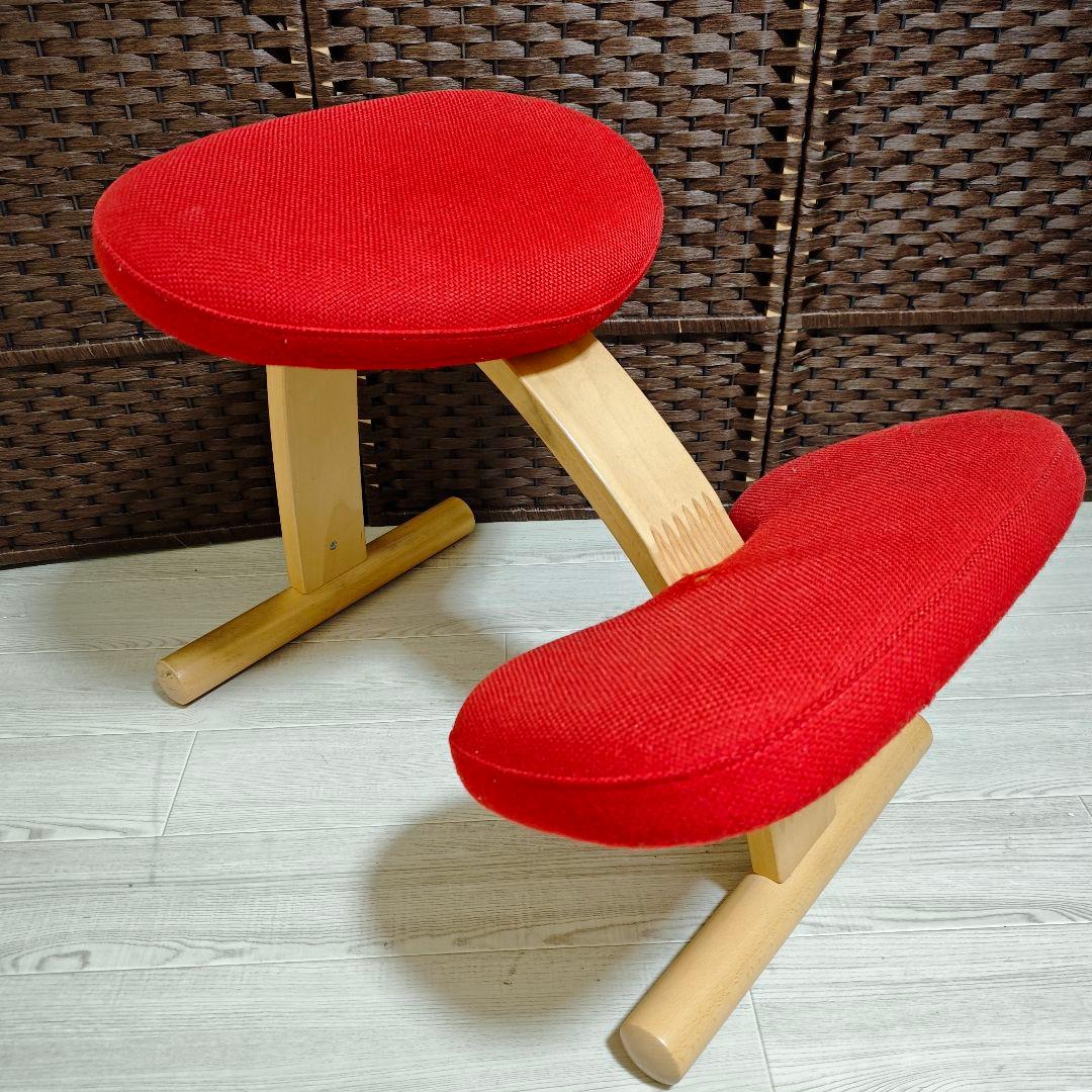 Rybo バランスイージー サカモトハウス 姿勢矯正チェア 学習椅子 レッド