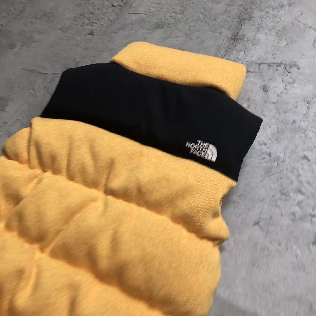 ノースフェイス/ベスト/ダウンベスト/イエロー•ブラック/L/700FP