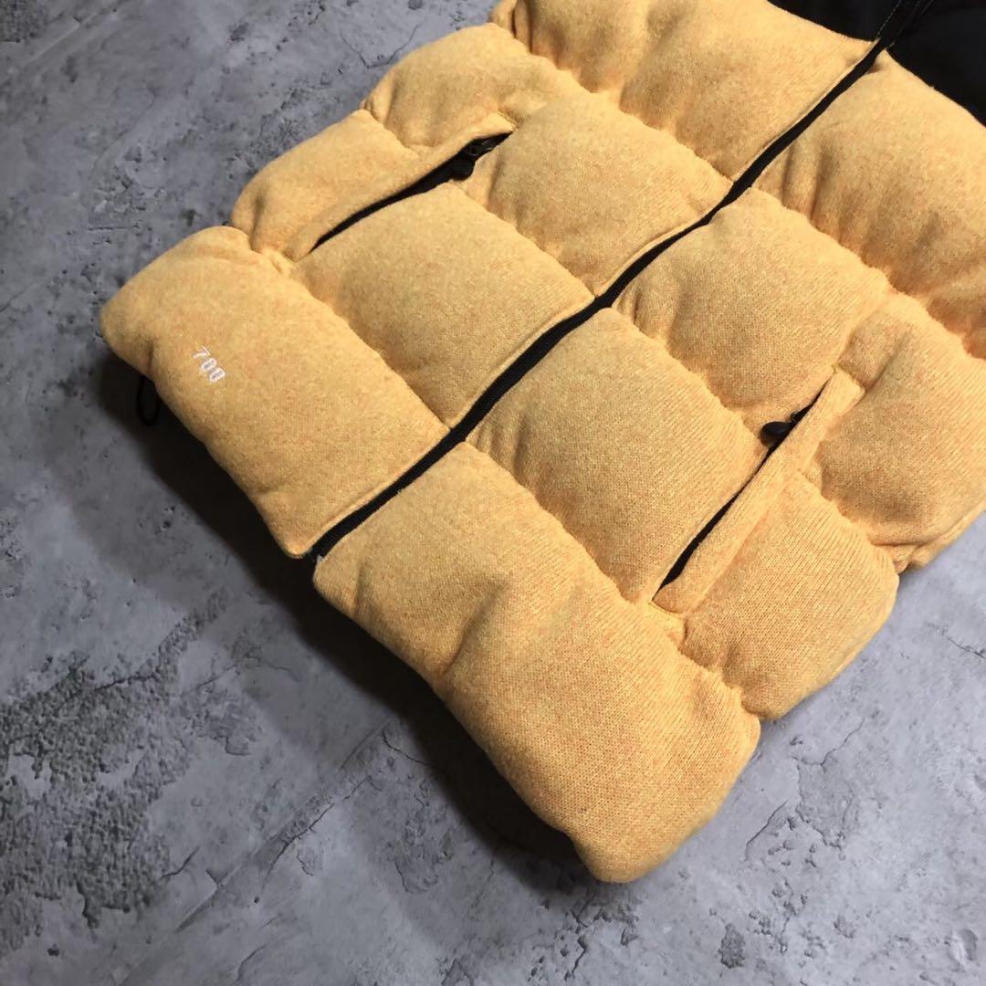 ノースフェイス/ベスト/ダウンベスト/イエロー•ブラック/L/700FP