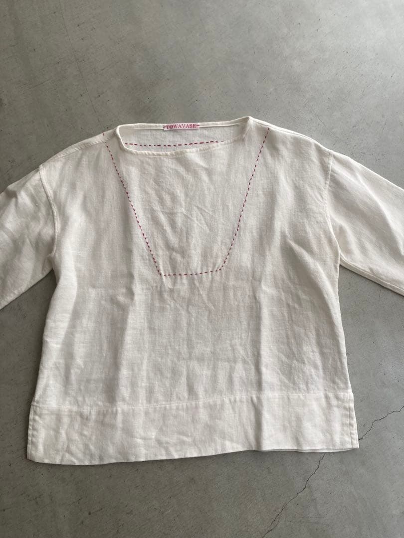 c*o様 TOWAVASE　トワヴァーズ リネン100% ハンドステッチ ブラウ