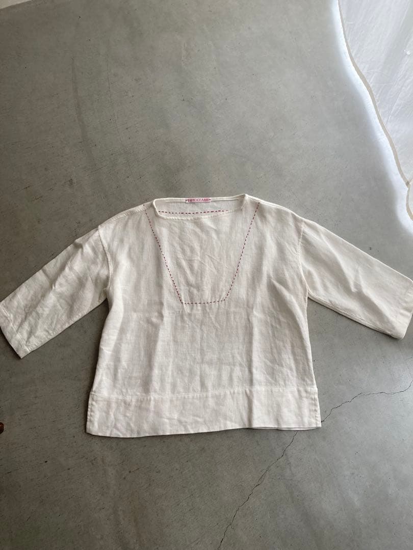 c*o様 TOWAVASE　トワヴァーズ リネン100% ハンドステッチ ブラウ