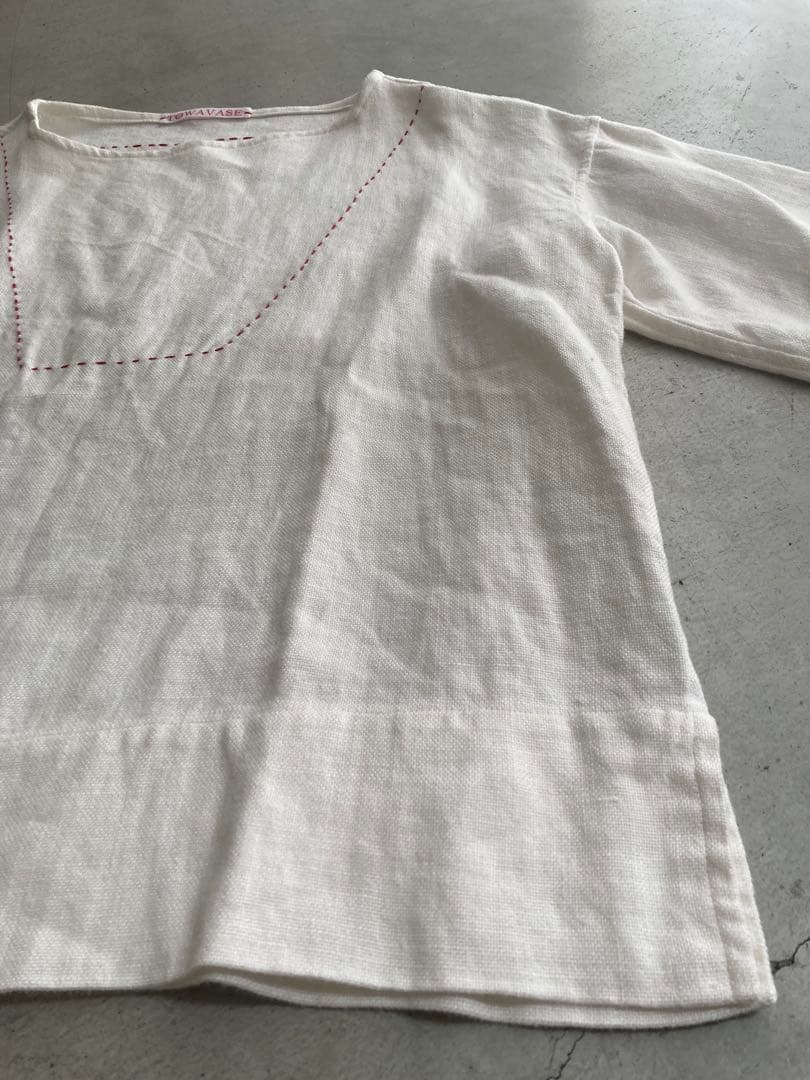 c*o様 TOWAVASE　トワヴァーズ リネン100% ハンドステッチ ブラウ