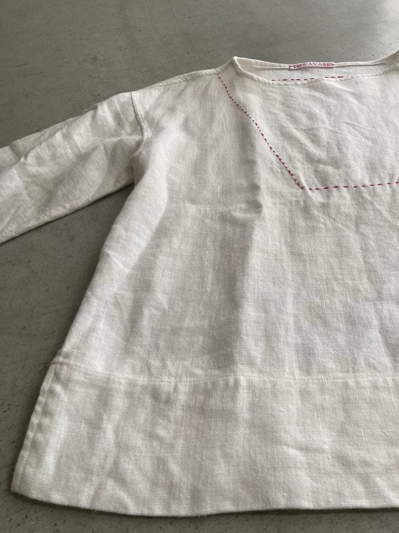 c*o様 TOWAVASE　トワヴァーズ リネン100% ハンドステッチ ブラウ