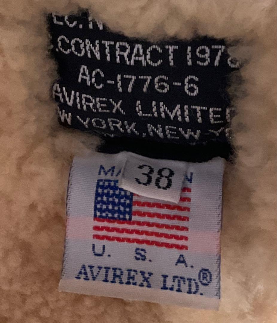 年末限定割引 Avirex B9 JACKETアヴィレックス　ムートンジャケット