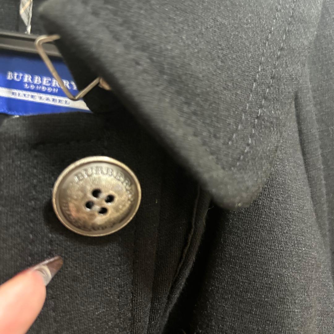 BURBERRY BLUE LABEL ブラック ケープコート 38