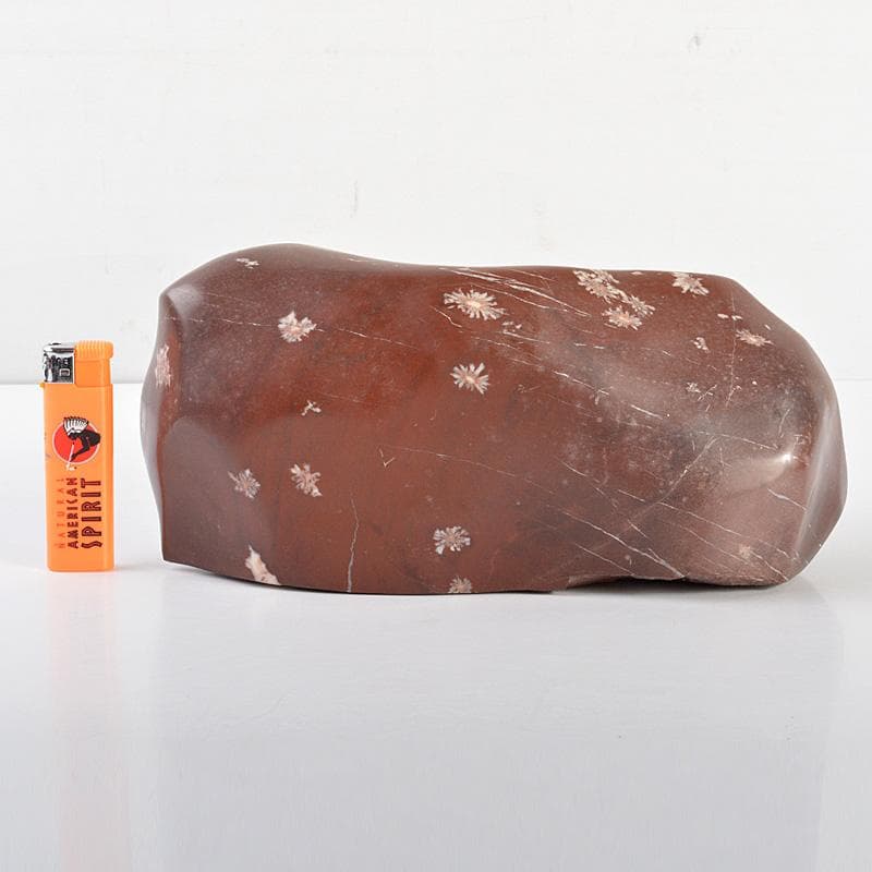 鑑賞石　天然石　赤玉石　置物　重さ約4.77㎏　N　6185