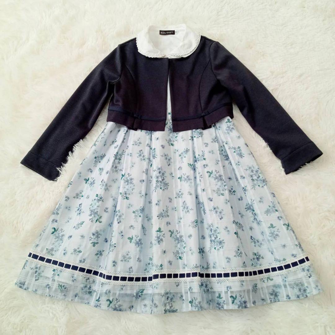 【極美品】BeBe セレモニードレス　ブラウス ボレロ　3点セット　130cm