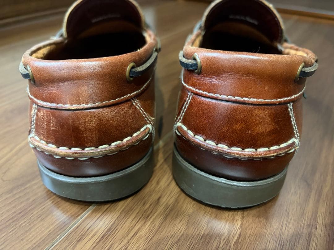 パラブーツ　ローファー　デッキシューズ　　レザー　ブラウン