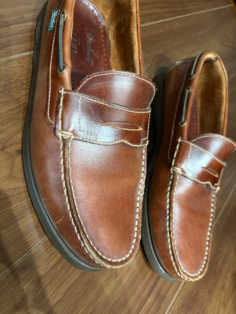 パラブーツ　ローファー　デッキシューズ　　レザー　ブラウン