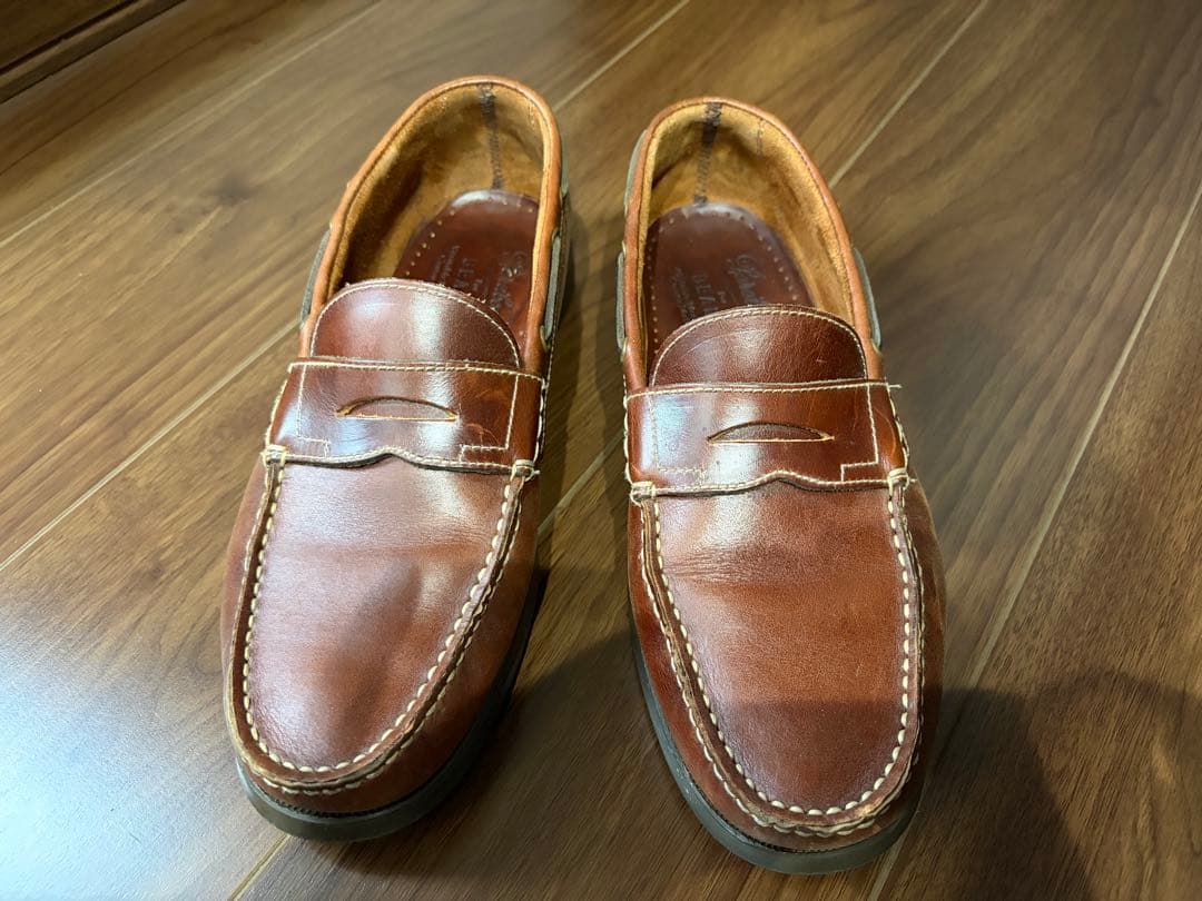 パラブーツ　ローファー　デッキシューズ　　レザー　ブラウン