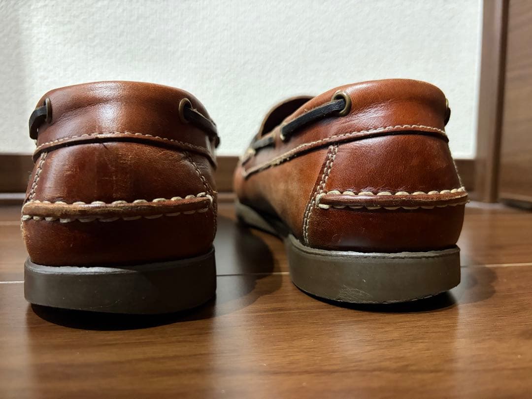 パラブーツ　ローファー　デッキシューズ　　レザー　ブラウン