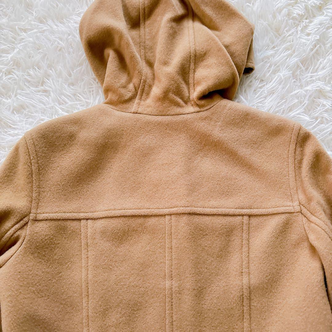 BURBERRY ショートコート アンゴラ混 ノバチェック ホースロゴ フード