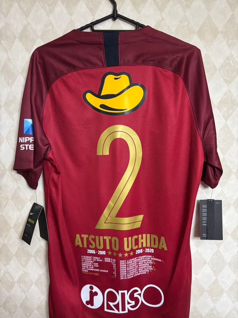 鹿島アントラーズ　内田篤人　引退記念ユニフォーム　M 新品未使用