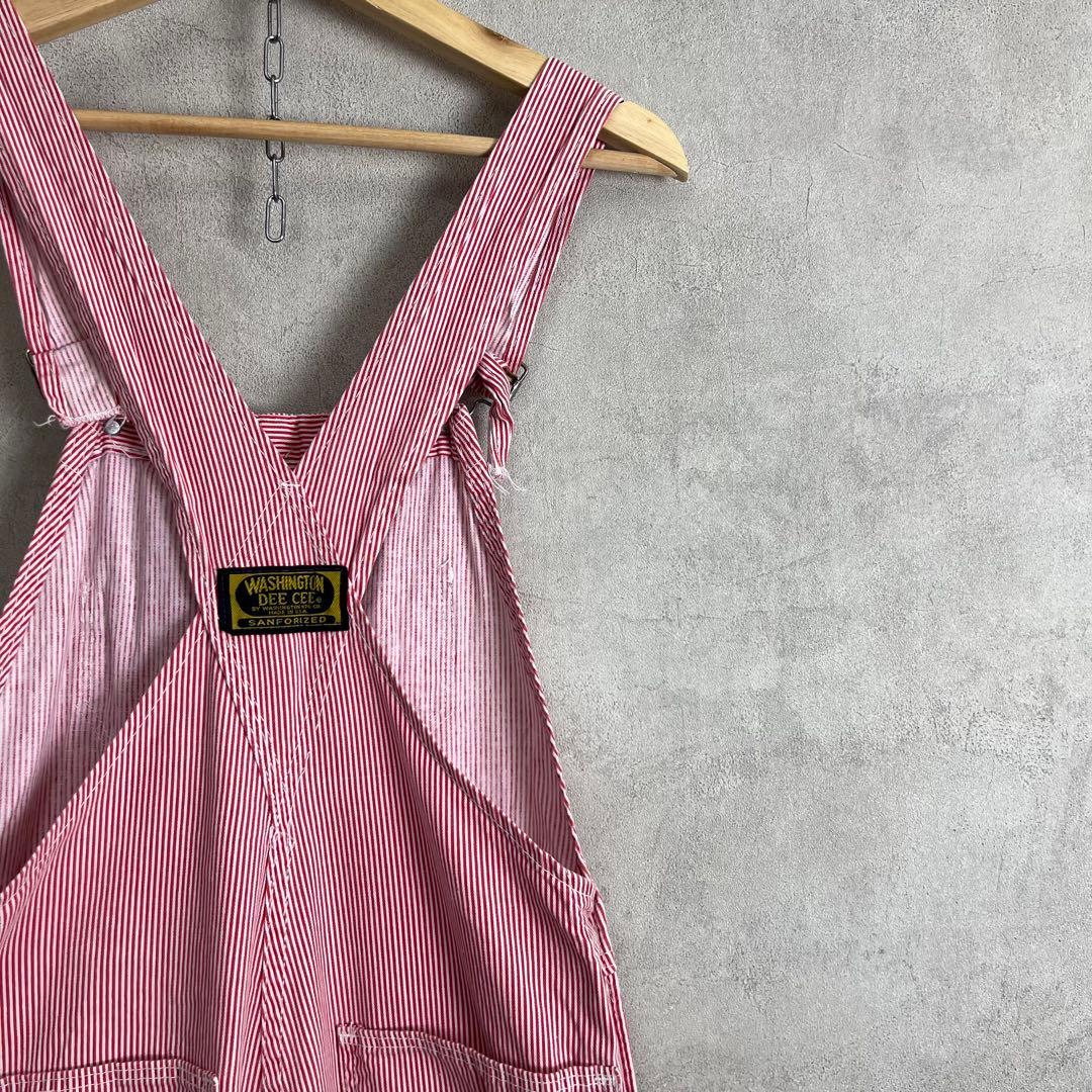 60s USA製 ワシントンディーシー オーバーオール 総柄 vintage