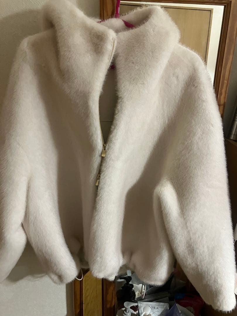 お値下げ★diagram フェイクミンクファーフードジャケット