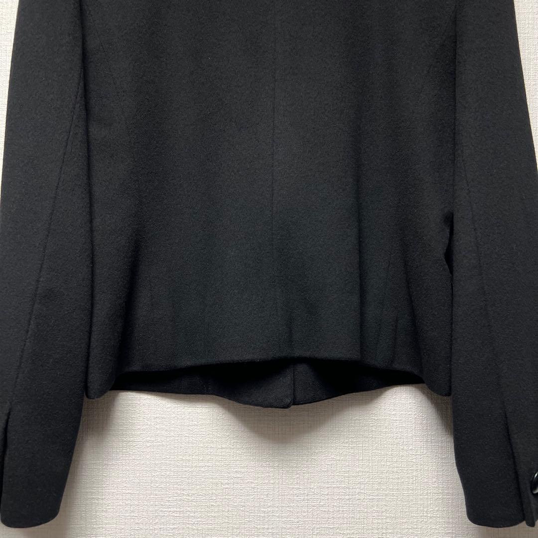 美品✨ クリスチャンディオール ウール ショートテーラードジャケット 黒 M
