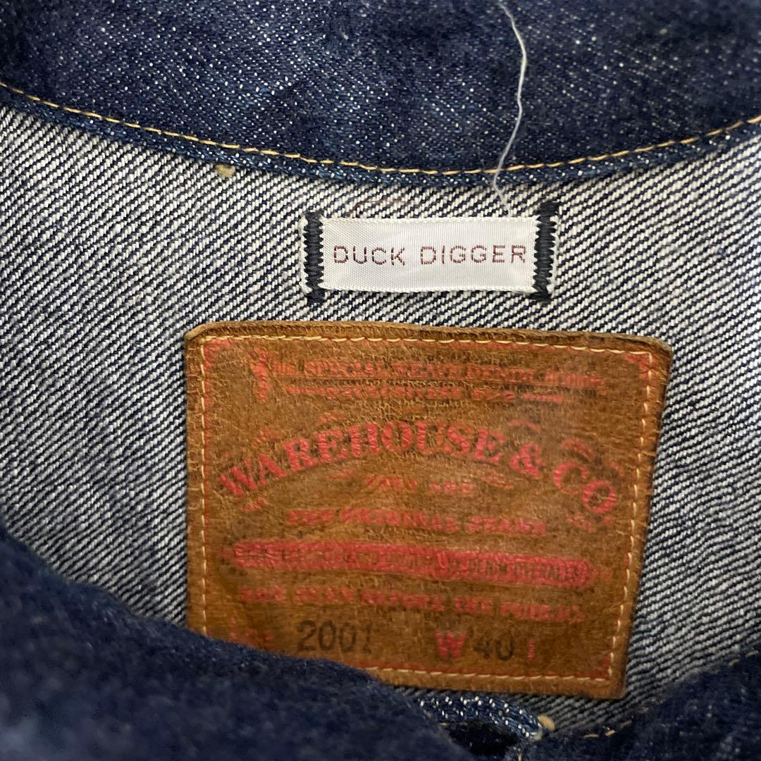 ウエアハウス　ビンテージデニムジャケット　tバック　最終値引