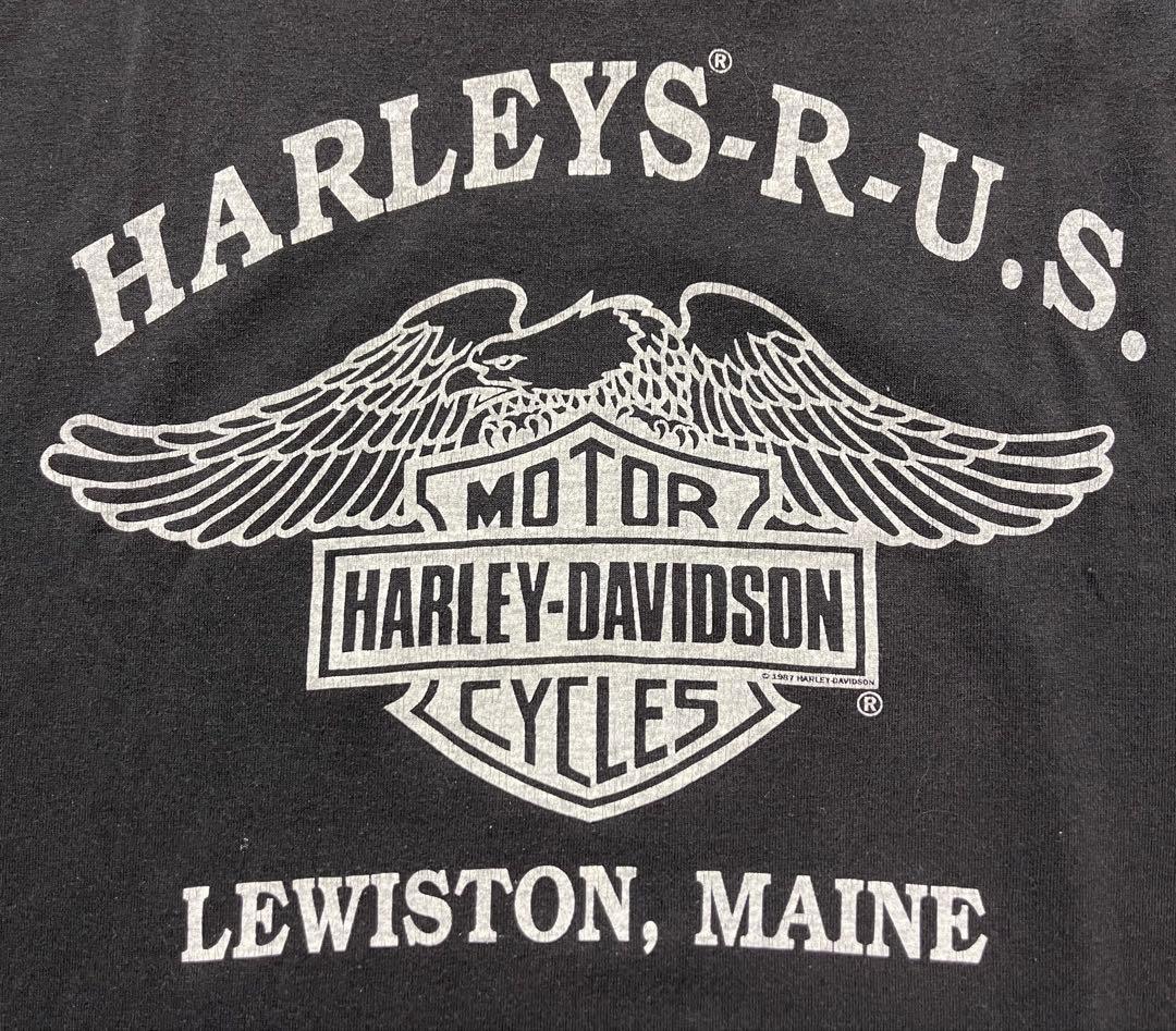 Harley-Davidson 鷲グラフィック 80s Tシャツ