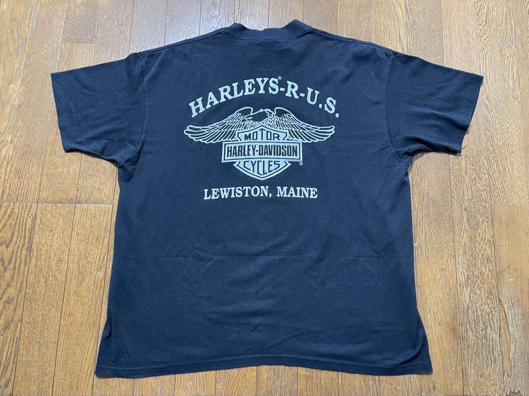 Harley-Davidson 鷲グラフィック 80s Tシャツ