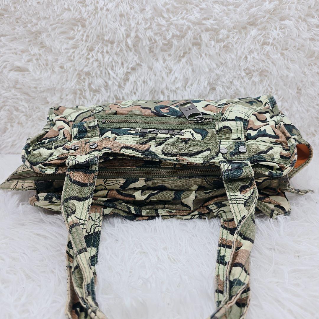 ✨00s y2k✨DIESEL ディーゼル 迷彩柄 コットン ショルダーバッグ