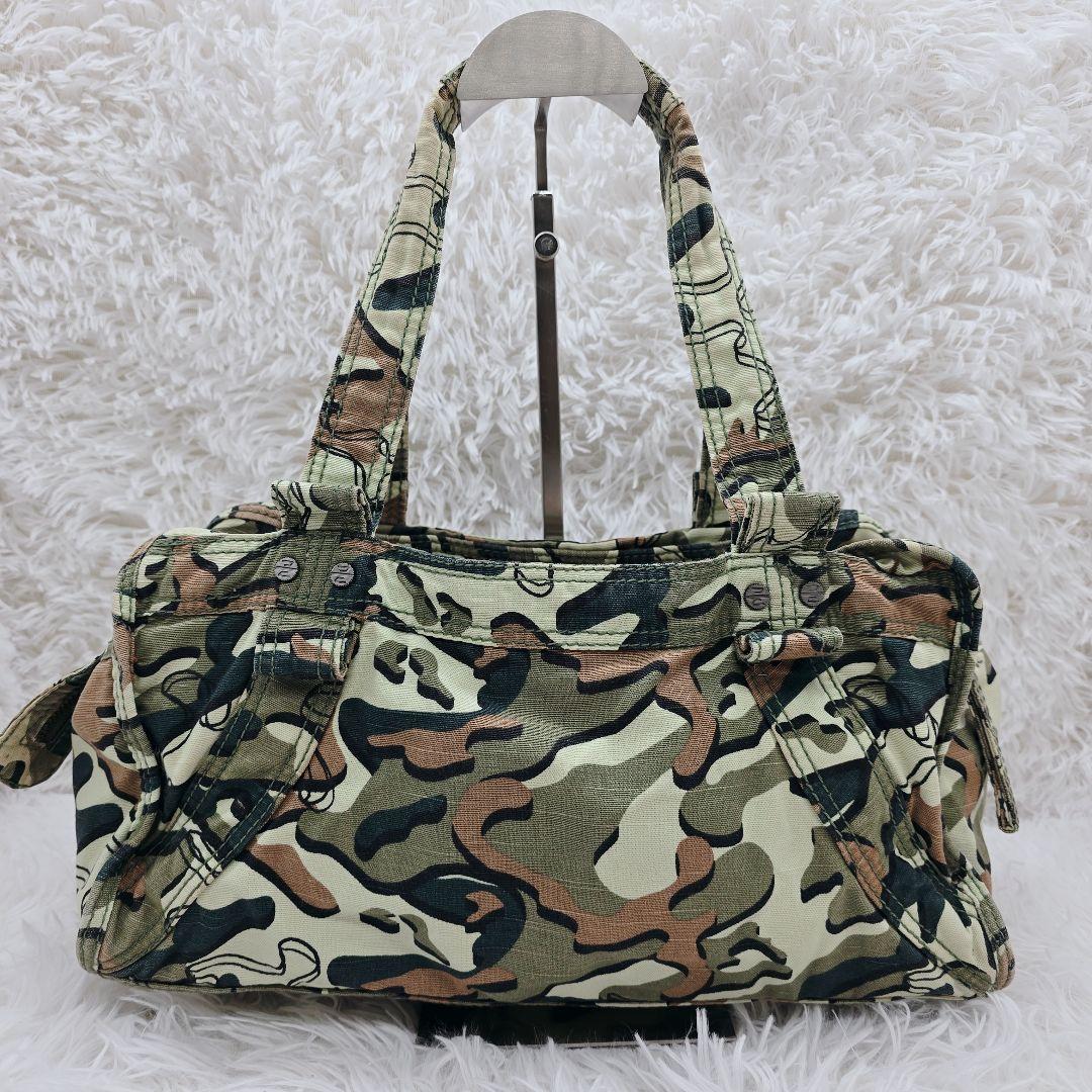 ✨00s y2k✨DIESEL ディーゼル 迷彩柄 コットン ショルダーバッグ