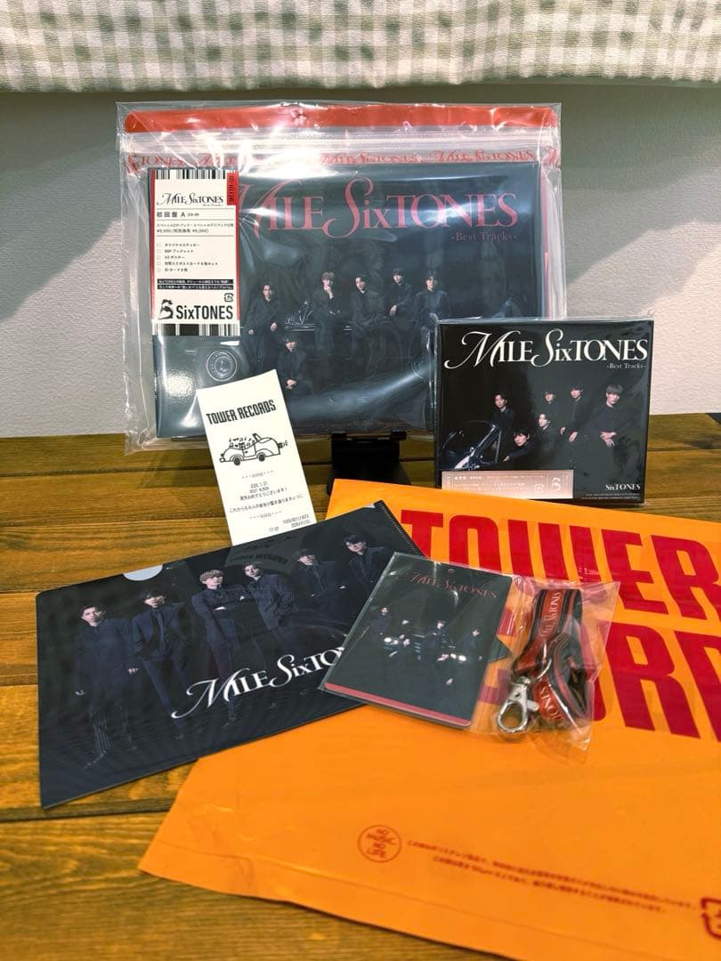 MILE SixTONES A盤＋通常盤＋タワレコオリジナルレシート