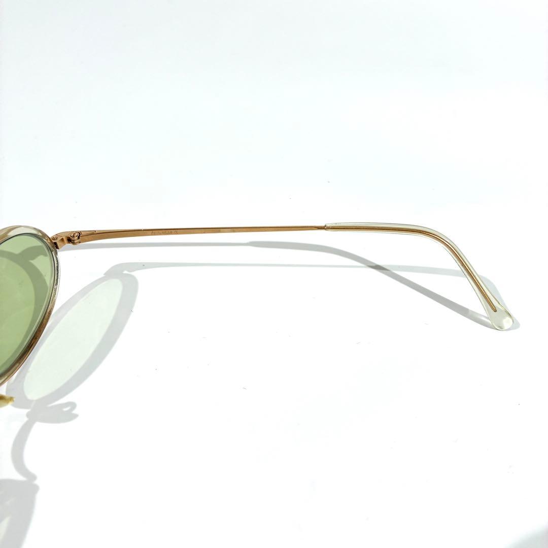 美品★ 白山眼鏡店 サングラス オーバル