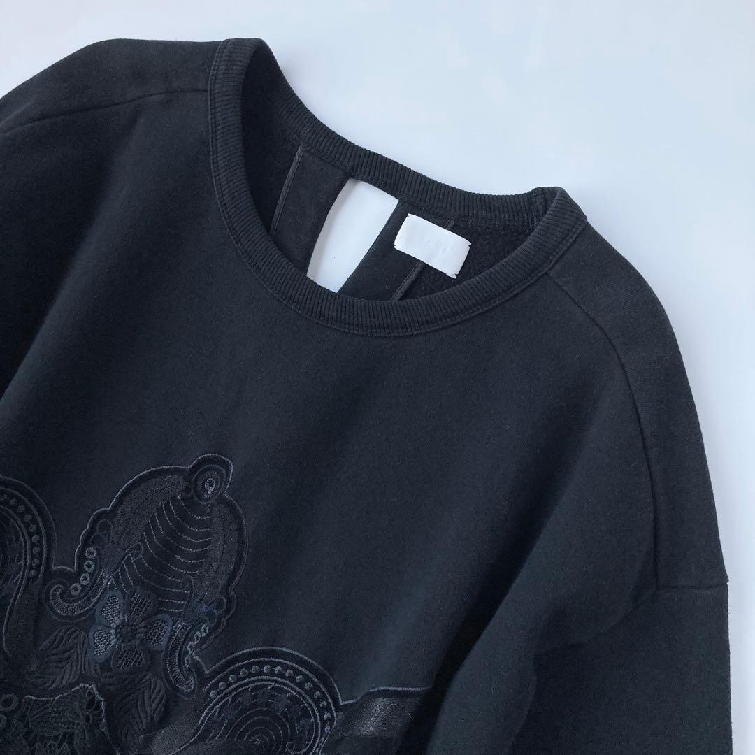 mame kurogouchi レース 刺繍 スウェット マメ toga