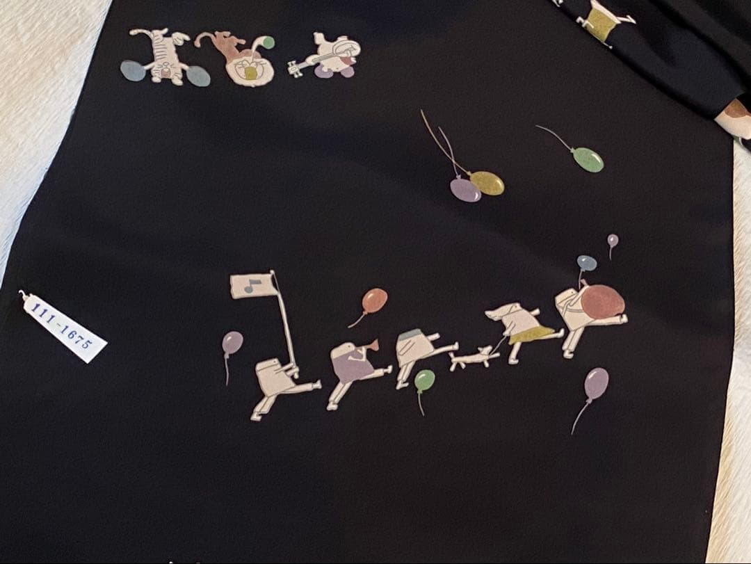 長襦袢 カラフルデザイン　小鳥