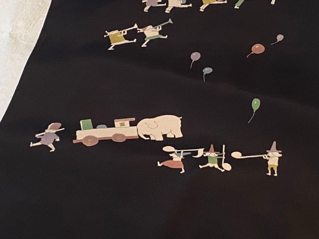 長襦袢 カラフルデザイン　小鳥