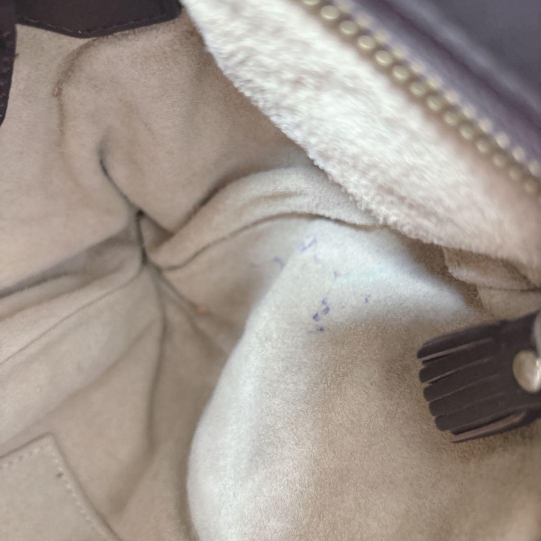 【美品】アニヤハインドマーチ　ワンショルダーバッグ　レザー　編み込み　リボン