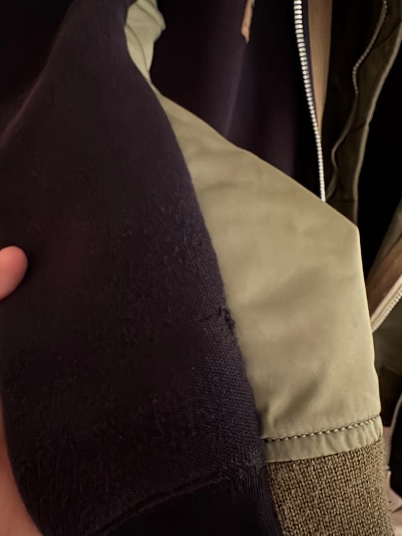 sacai ドッキングパーカー