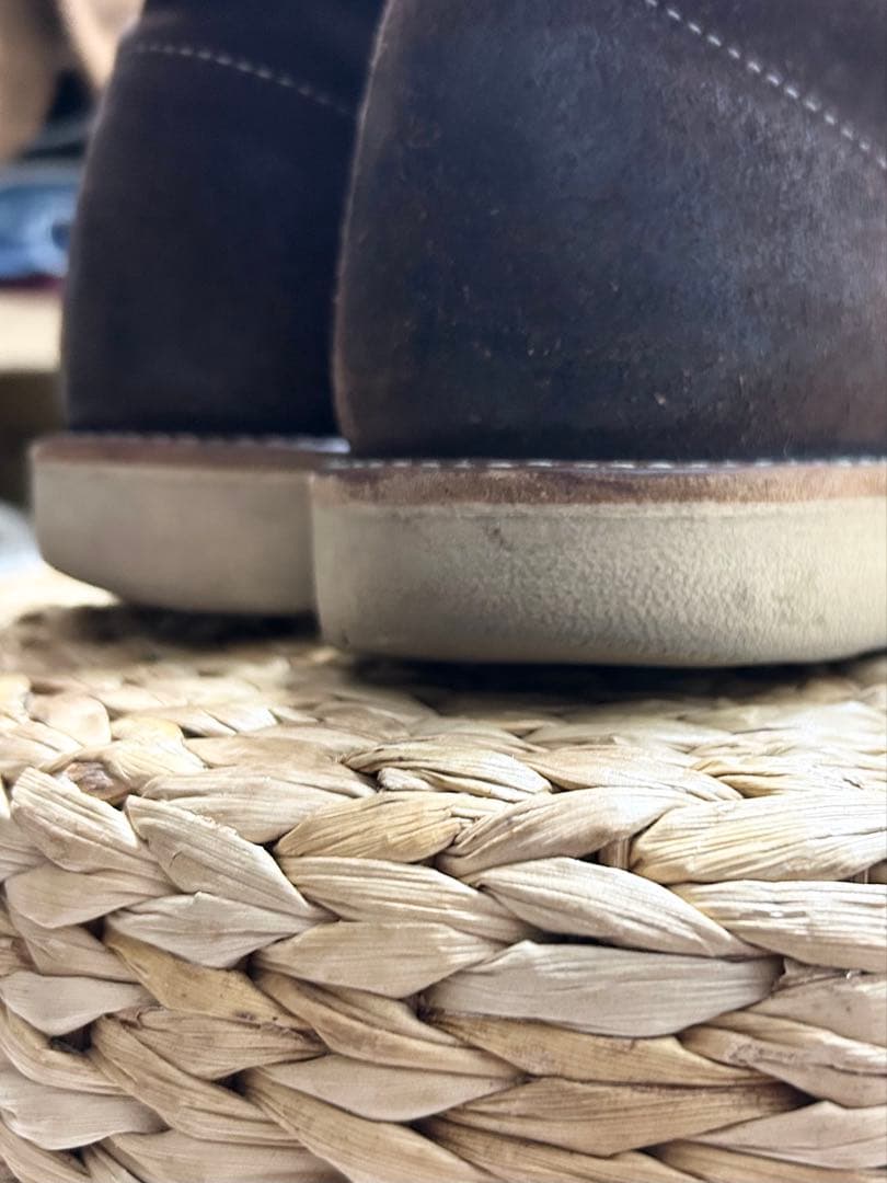 RED WING 8164 ブラウン スエード プレーントゥブーツ 27.5