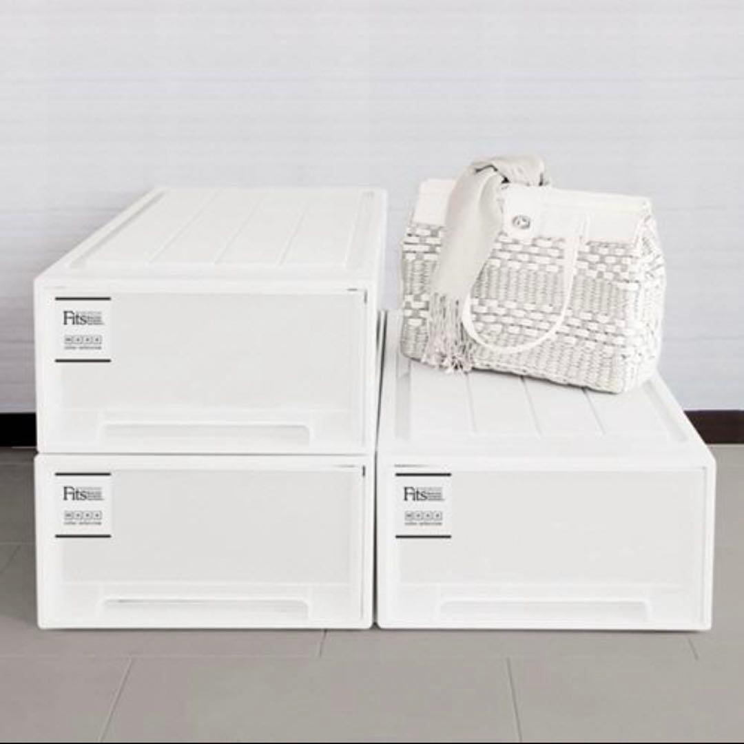 天馬　Ｆｉｔｓ　フィッツケース　モノ　クローゼット　Ｍ−３０　ホワイト　1個