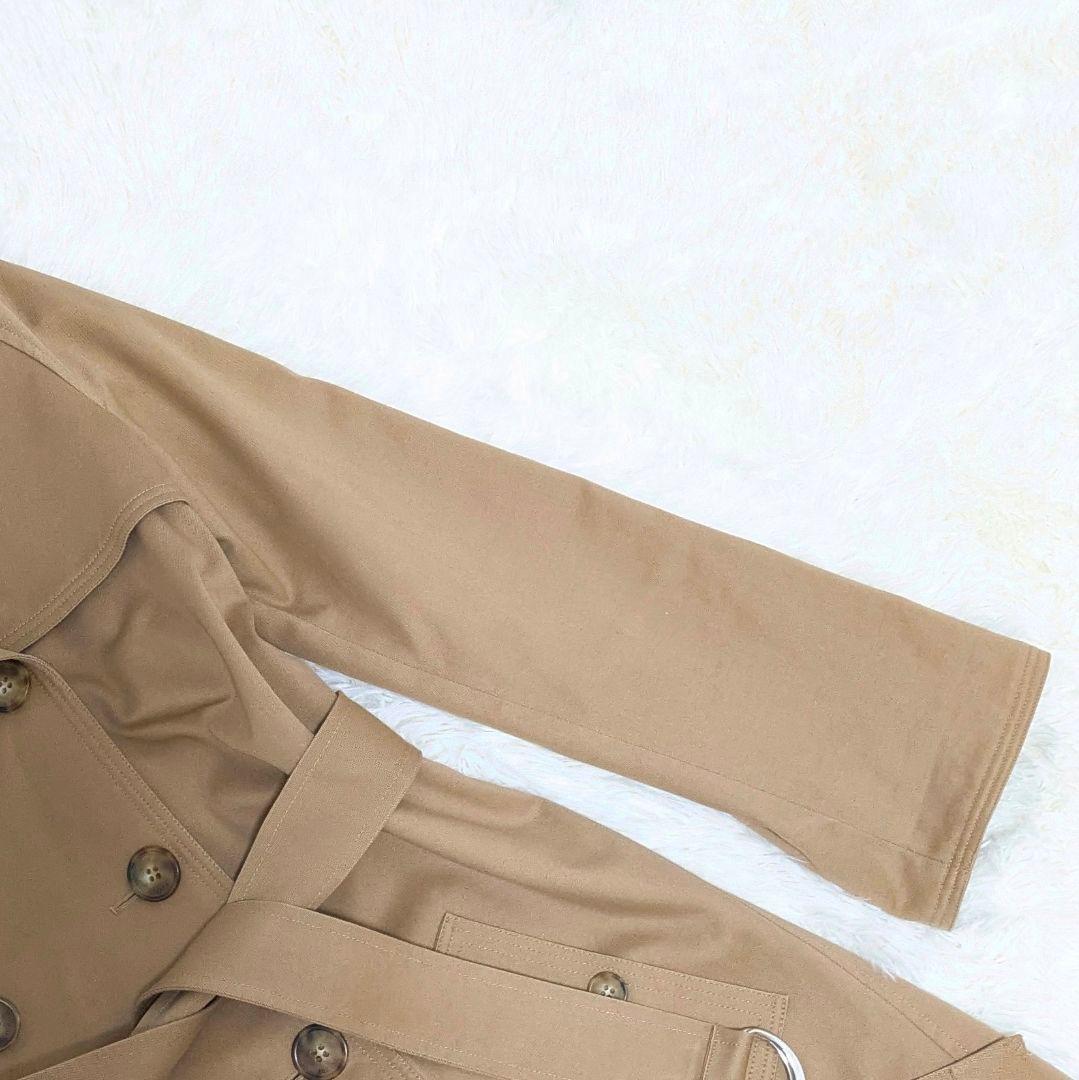 美品✨エスカーダ　トレンチコート　レオパード柄　ロングコート　大きいサイズ