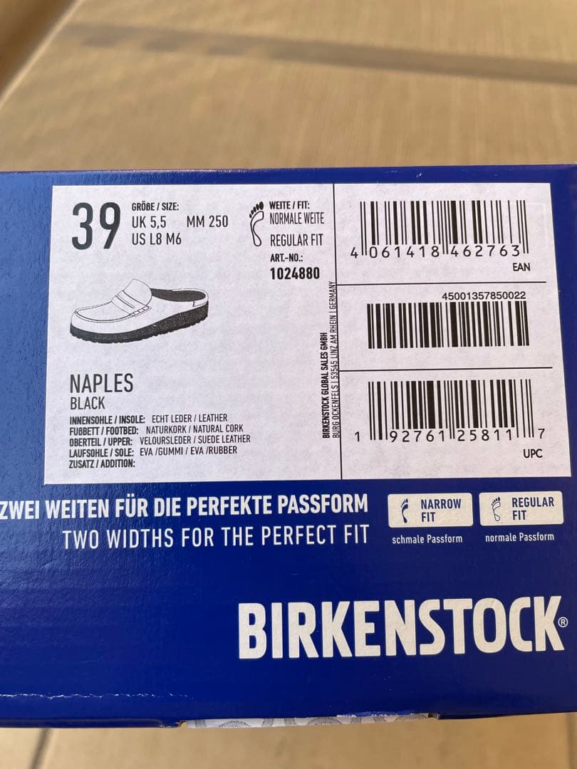 ビルケンシュトック　ネープルス　39 25.0