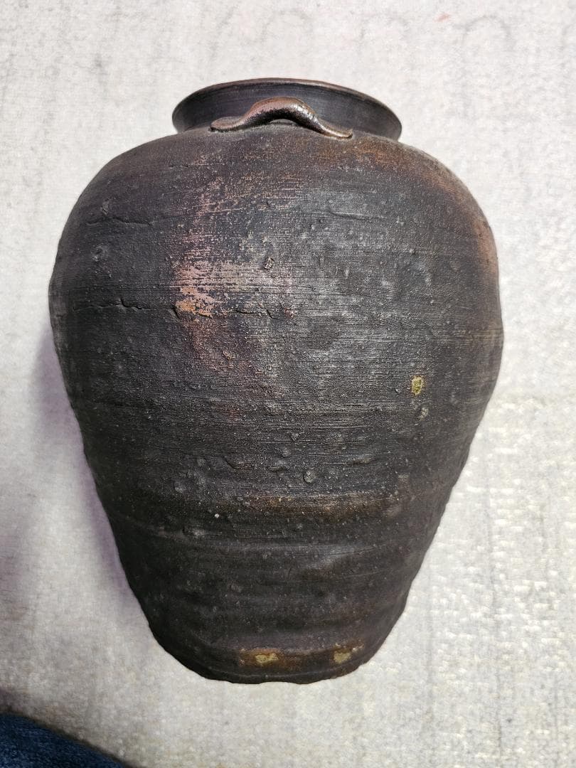 サ*ー様 元和三年(1617年)古備前 室町後期から桃山 三耳壺 耳の欠損なし