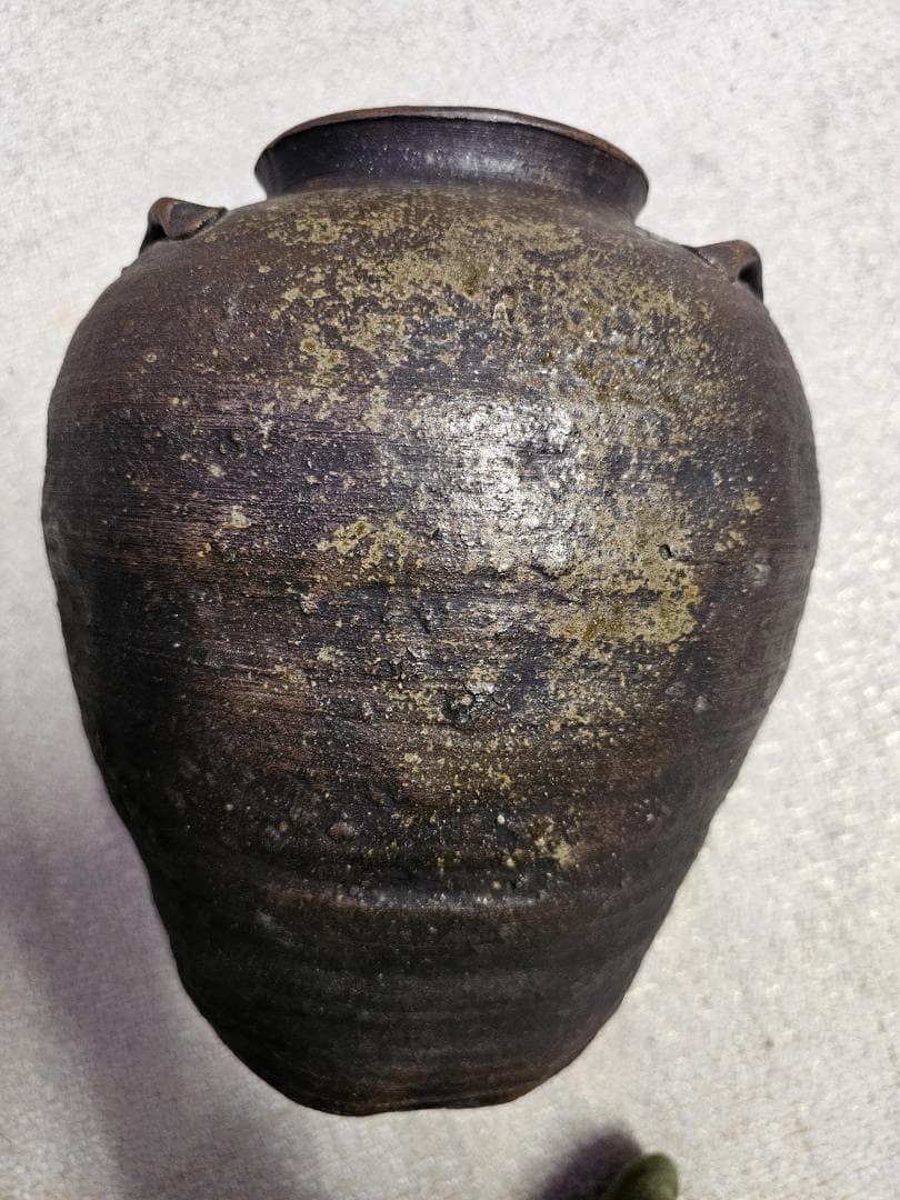 サ*ー様 元和三年(1617年)古備前 室町後期から桃山 三耳壺 耳の欠損なし