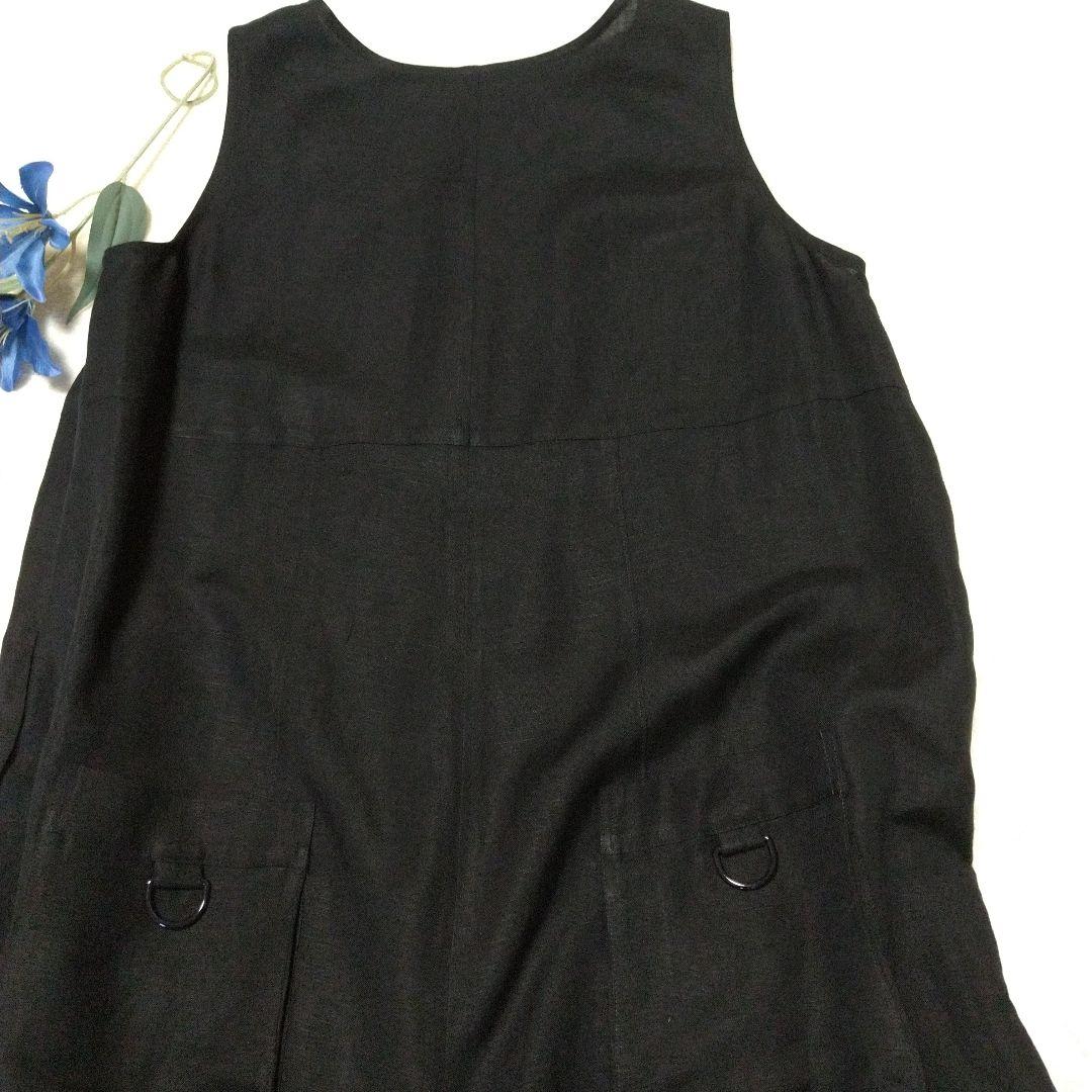 美品　t.b2　センソユニコ　黒　サロペット　オールインワン　L　ゆったり　LL