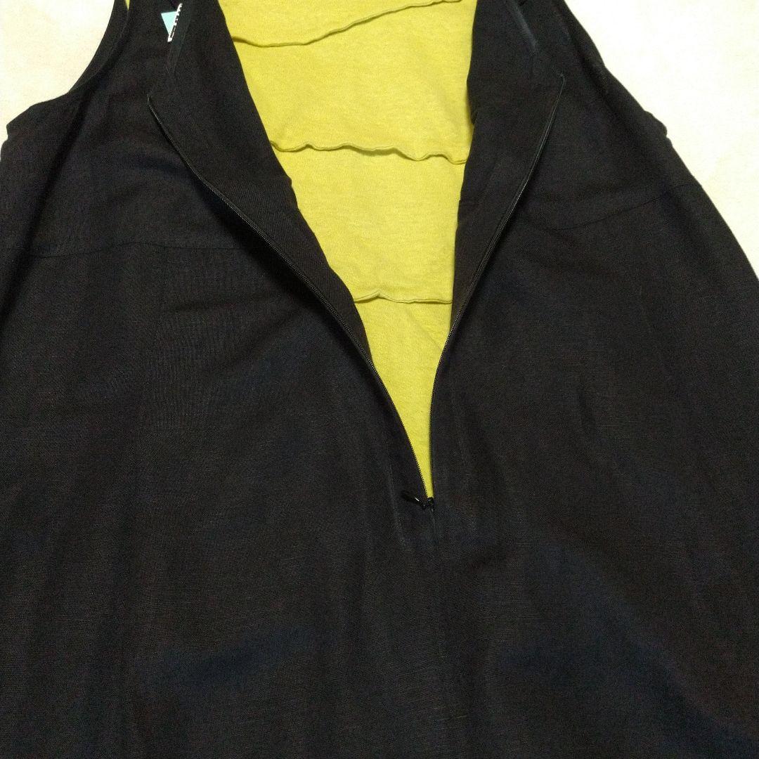 美品　t.b2　センソユニコ　黒　サロペット　オールインワン　L　ゆったり　LL