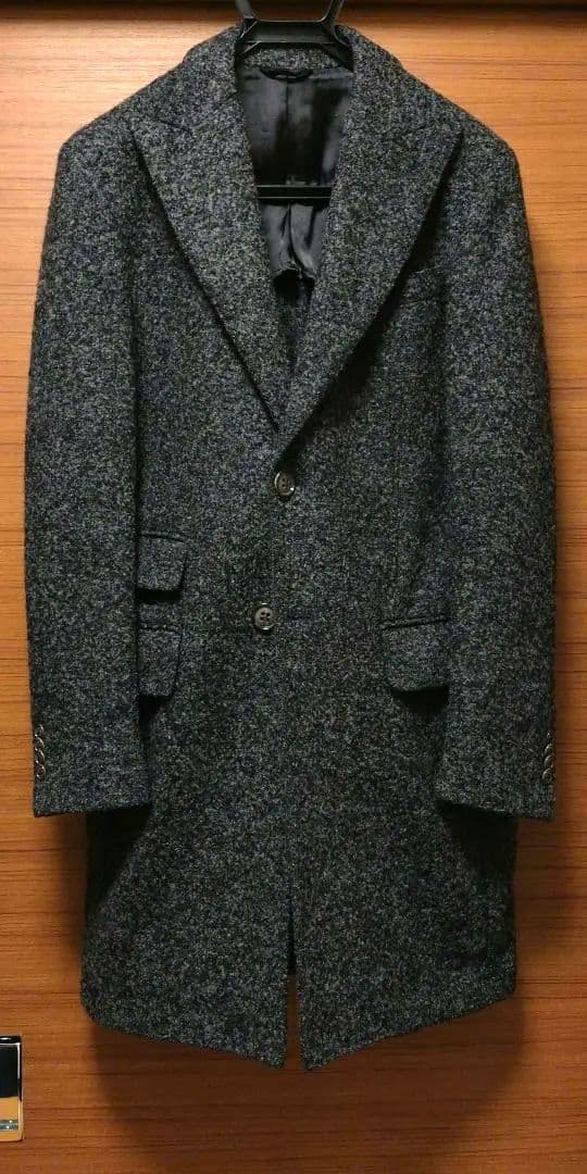 ★最終値下げ★L'8(ロット) チェスターコート 四者混ブークレ生地 46