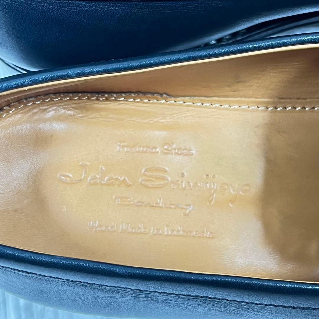 【美品】ジャランスリワヤ 98589 18045 ローファー　ネイビー