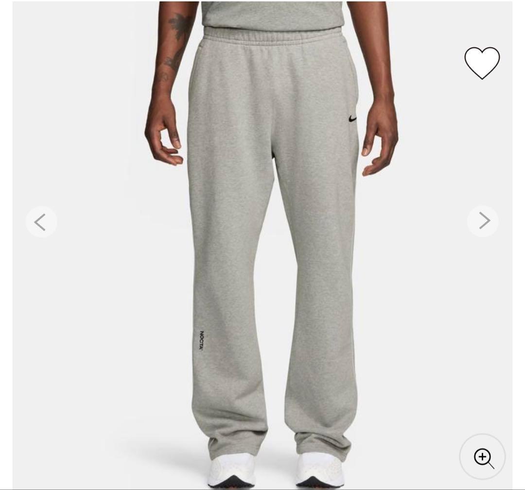 Nike Noctaフリースcsオープンヘム スウェットパンツ グレーMサイズ