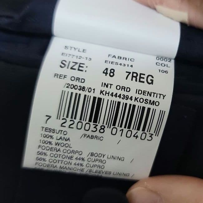 ラルディーニ スリーピース サイズ48 LARDINI