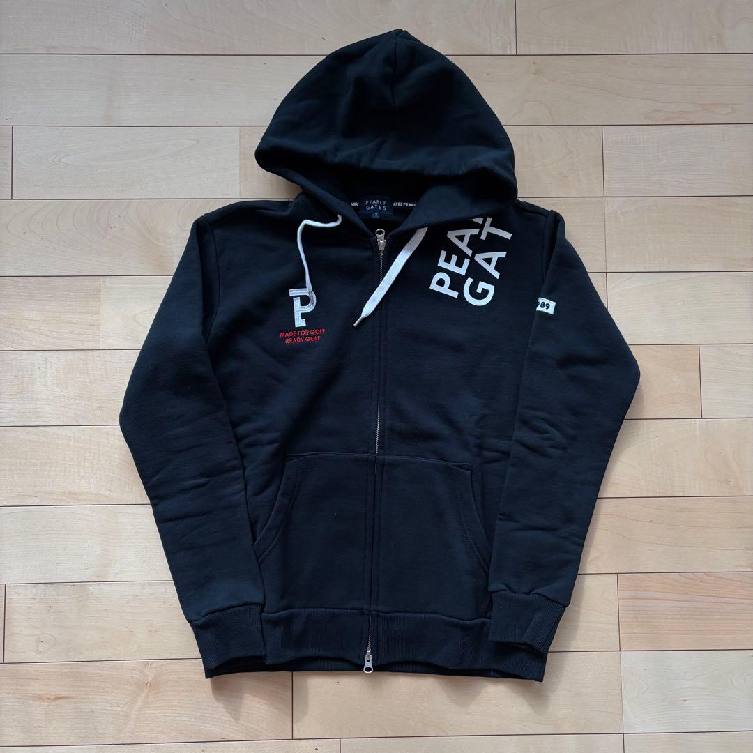 新品未使用　パーリーゲイツ　パーカー　レディース　黒　ブラック　サイズ2