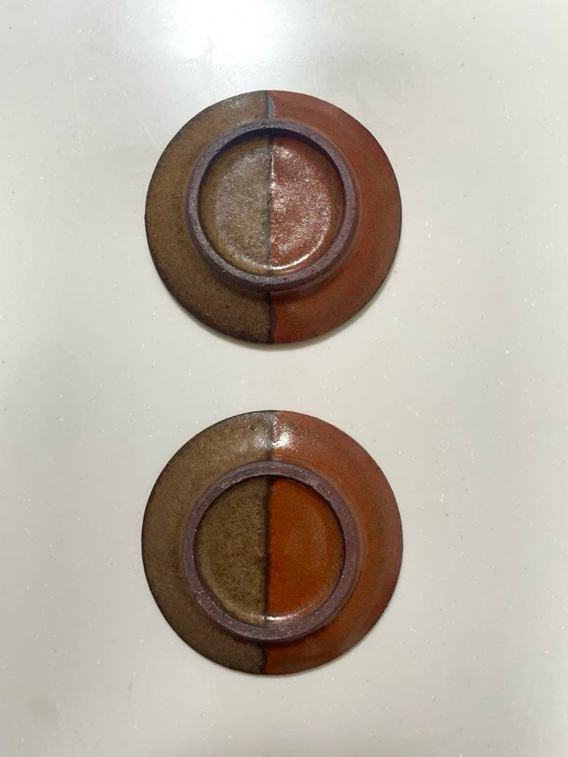 小澤基晴さん　弓張月５寸、４寸、豆皿と 輪花豆皿ブロンズのセット　合計８枚