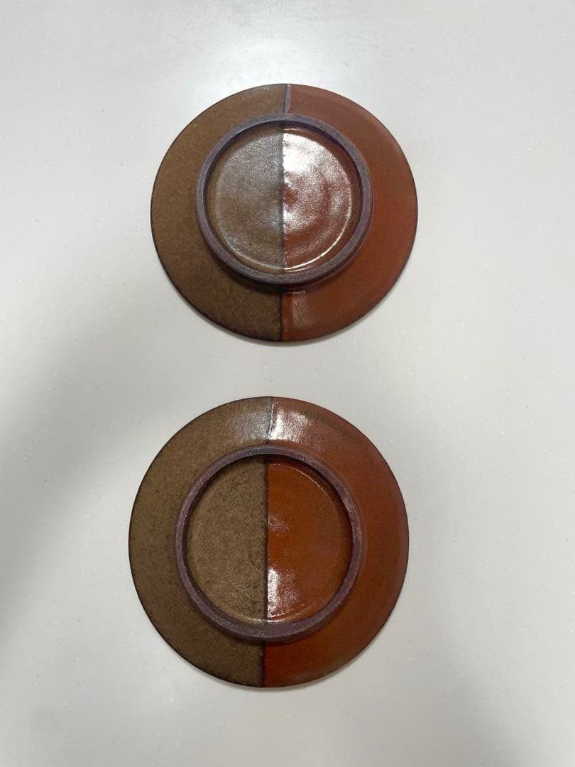 小澤基晴さん　弓張月５寸、４寸、豆皿と 輪花豆皿ブロンズのセット　合計８枚